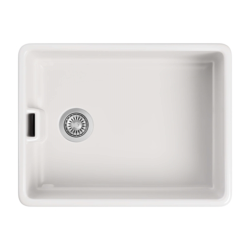 Butler & Rose Ceramic Fireclay Belfast Traditional Kitchen Sink with Weir Overflow - 595 x 455mm