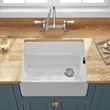 Butler & Rose Ceramic Fireclay Belfast Traditional Kitchen Sink with Weir Overflow - 595 x 455mm