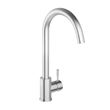 Vellamo Revolve Brushed Stainless Steel Mono Kitchen Sink Mixer Tap