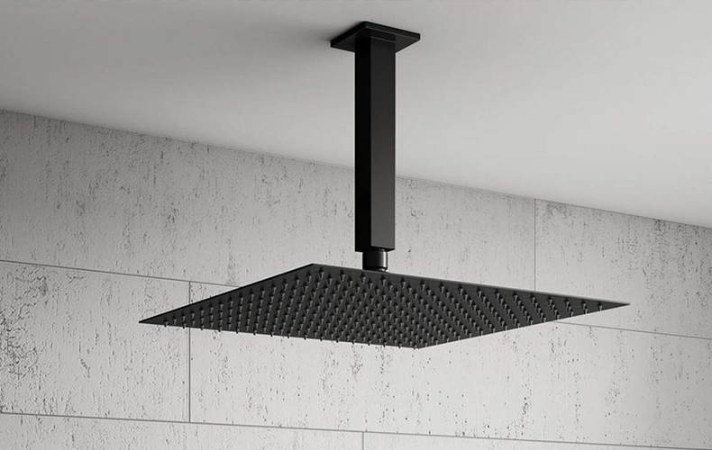 Matt Black Fixed Shower Head